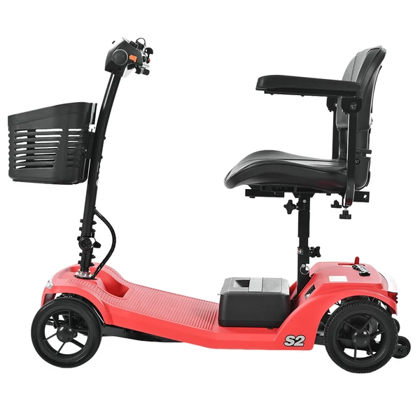 Sweetrich S2 elektromos moped: 250W motor, 15km hatótáv, 6km/h sebesség - Piros
