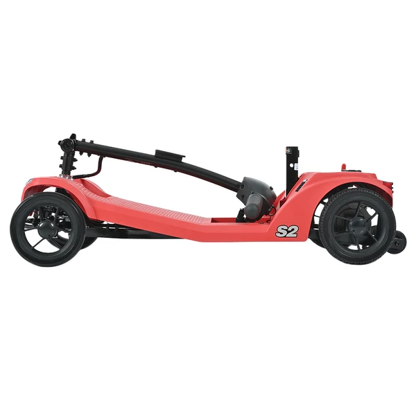 Sweetrich S2 elektromos moped: 250W motor, 15km hatótáv, 6km/h sebesség - Piros