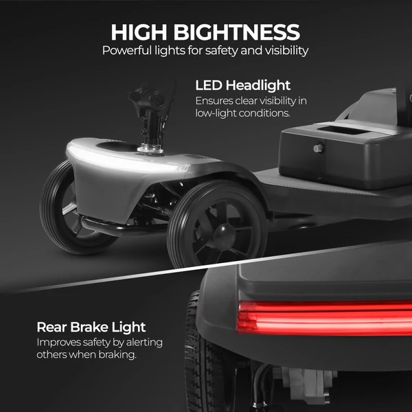 Sweetrich S2 elektromos moped: 250W motor, 15km hatótáv, 6km/h sebesség - Fekete