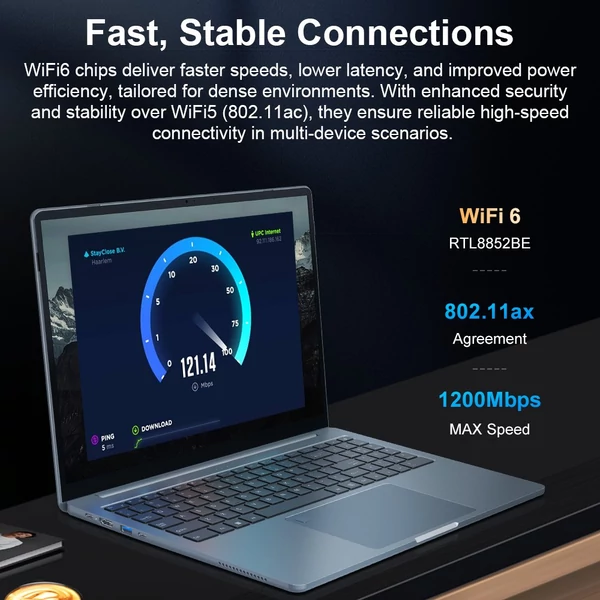 Ninkear N16 Pro laptop: 16" 2.5K 120Hz, Intel i7-12700H, 16GB RAM, 1TB SSD, WiFi 6, ujjlenyomat-olvasó, Windows 11