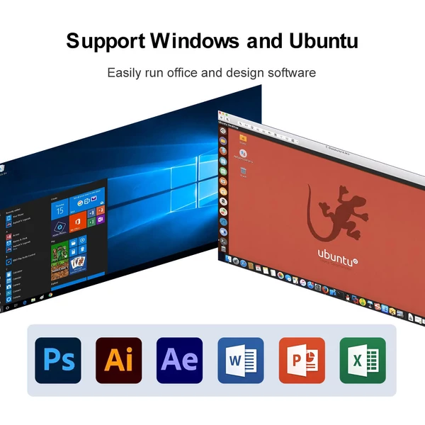Ninkear M8 Mini PC, AMD Ryzen 7 8745HS (4.9GHz), 16GB DDR5, 1TB SSD, 8K Triple Display, WiFi 6, 2x2.5G LAN, Windows 11