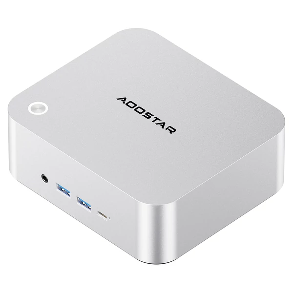Aoostar Maco mini PC, AMD Ryzen 7 Pro 6850H, 24GB RAM, 1TB SSD, USB4, Oculink, wifi 6, 2x2,5G LAN, ujjlenyomat-olvasó