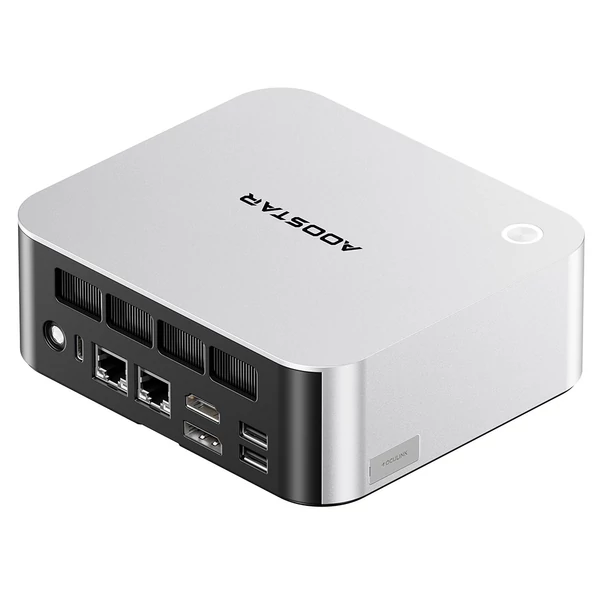 Aoostar Maco mini PC, AMD Ryzen 7 Pro 6850H, 24GB RAM, 1TB SSD, USB4, Oculink, wifi 6, 2x2,5G LAN, ujjlenyomat-olvasó