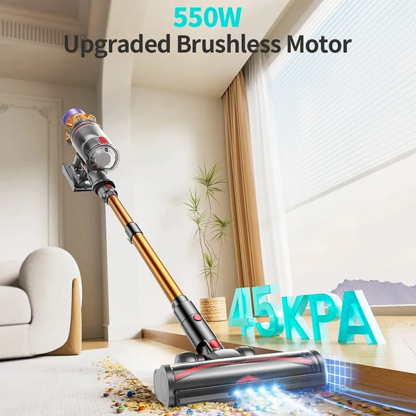 Honiture X7 vezeték nélküli porszívó: 45kPa szívóerő, 60 perc üzemidő, 1,5L tartály, LED érintőkijelző, 7 rétegű HEPA szűrő, halk működés