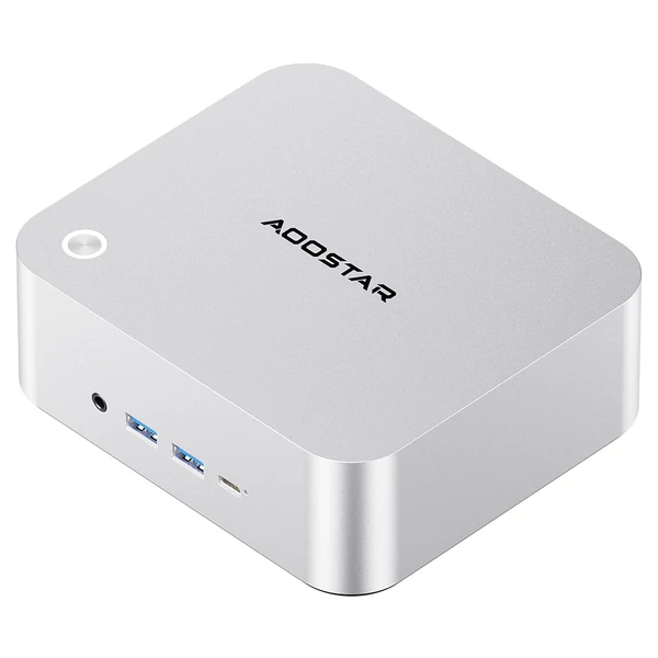 AOOSTAR MACO Mini PC Barebone - Ryzen 7 Pro 8845HS, 5.1GHz, 2xUSB4, Oculink, 2x2.5G LAN, WiFi6, 4 monitor támogatás, ujjlenyomat-olvasó, RAM és SSD nélkül