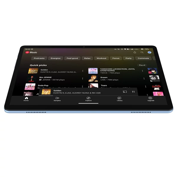 ALLDOCUBE iPlay 70 SE gyermek tablet, 10.1'' IPS, 3GB+64GB, Android 15, WiFi 6, LTE, 5500mAh - Kék, kék tokban