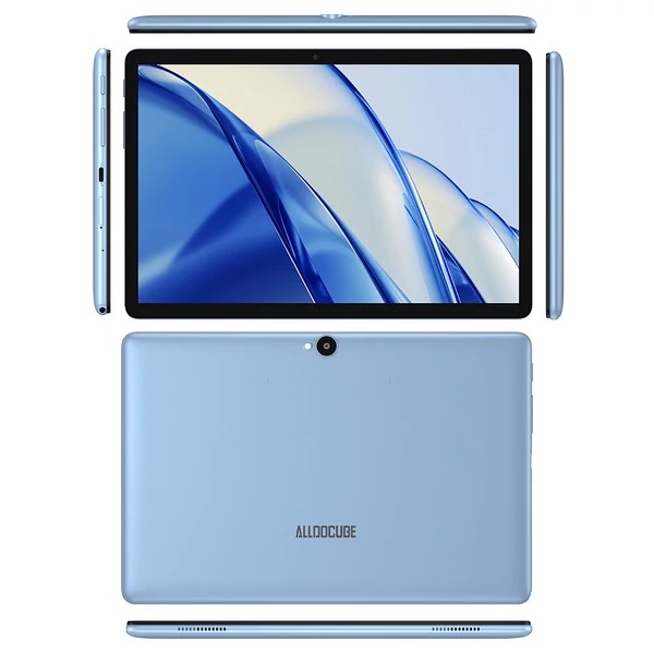 ALLDOCUBE iPlay 70 SE gyermek tablet, 10.1'' IPS, 3GB+64GB, Android 15, WiFi 6, LTE, 5500mAh - Kék, kék tokban