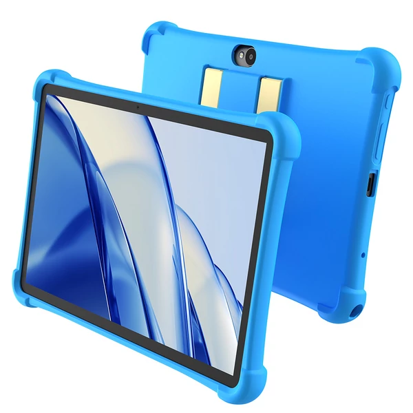 ALLDOCUBE iPlay 70 SE gyermek tablet, 10.1'' IPS, 3GB+64GB, Android 15, WiFi 6, LTE, 5500mAh - Kék, kék tokban