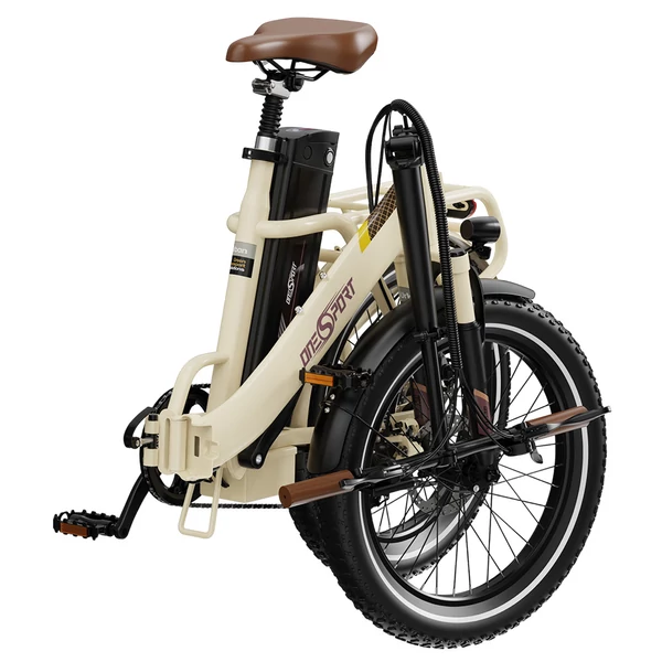 ONESPORT OT16 e-bike 20×3.0 gumikkal, 48V 17Ah akkuval, 25 km/h végsebességgel, 3 üzemmód, 7 fokozat – Fehér