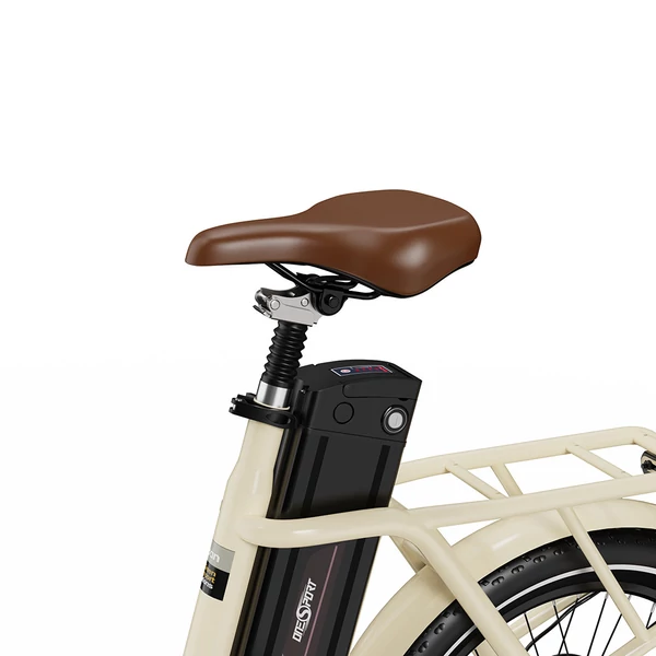ONESPORT OT16 e-bike 20×3.0 gumikkal, 48V 17Ah akkuval, 25 km/h végsebességgel, 3 üzemmód, 7 fokozat – Fehér