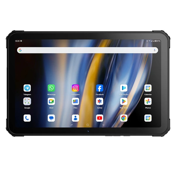 FOSSiBOT DT2 strapabíró tablet Android 13‑mal, 10.4'' IPS kijelzővel, 12GB+256GB, 4G Dual SIM, 22000mAh gyors töltéssel – Szürke
