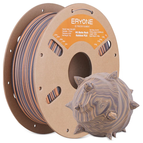 5 kg ERYONE Burnt Titanium két­színű PLA filament – fekete‑kék / totem gravír / zöld‑kék / fekete‑rózsapiros‑lila‑kék / alkonyi ragyogás