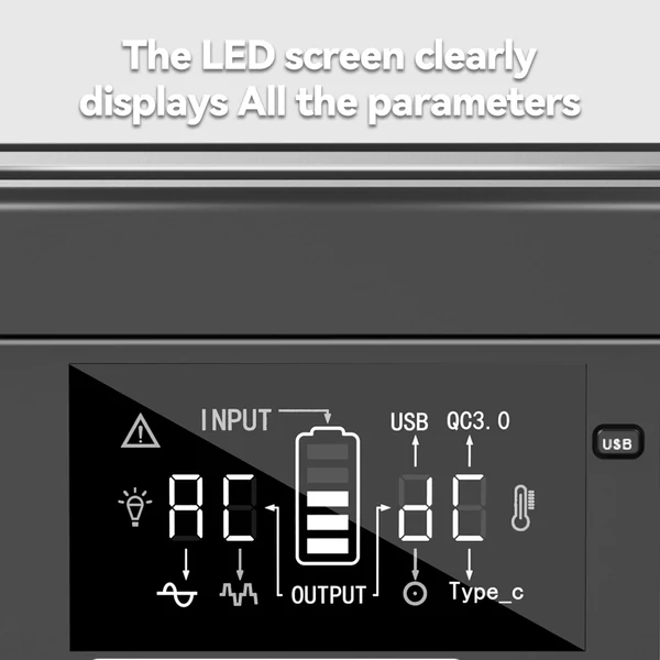 Flashfish P63 hordozható erőállomás, 520Wh lítium akkumulátoros napelemes generátor, 500W AC kimenettel, több USB és DC porttal