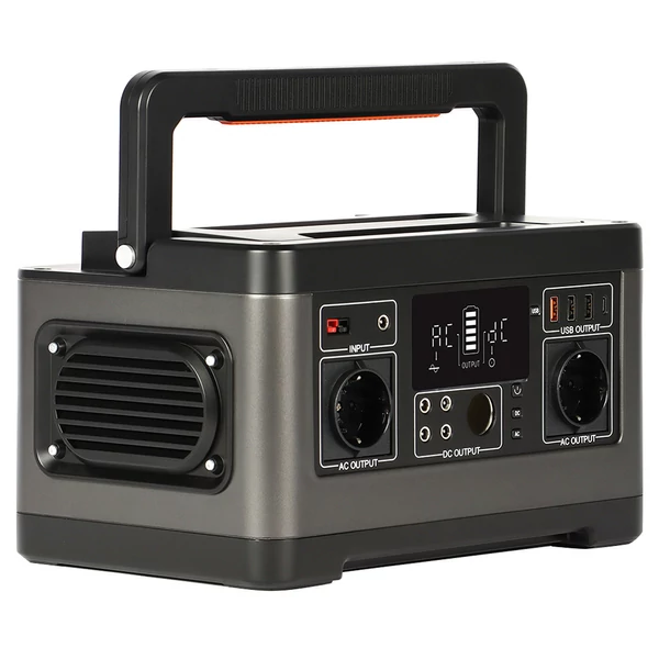 Flashfish P63 hordozható erőállomás, 520Wh lítium akkumulátoros napelemes generátor, 500W AC kimenettel, több USB és DC porttal
