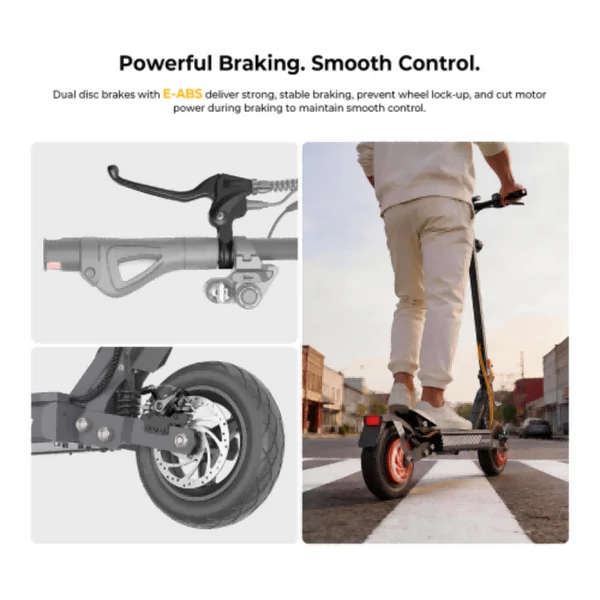 ANBERNIC Gosoul 2 elektromos roller, 800W motorral, 48V 13Ah akkumulátorral, tízhüvelykes kerekekkel, hetven kilométer hatótávval és NFC‑s feloldással