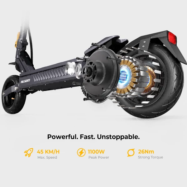 ANBERNIC Gosoul 2 elektromos roller, 800W motorral, 48V 13Ah akkumulátorral, tízhüvelykes kerekekkel, hetven kilométer hatótávval és NFC‑s feloldással