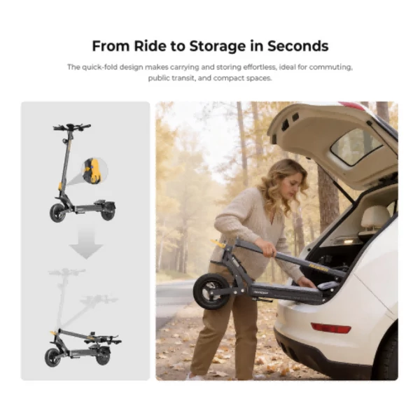 ANBERNIC Gosoul 2 elektromos roller, 800W motorral, 48V 13Ah akkumulátorral, tízhüvelykes kerekekkel, hetven kilométer hatótávval és NFC‑s feloldással
