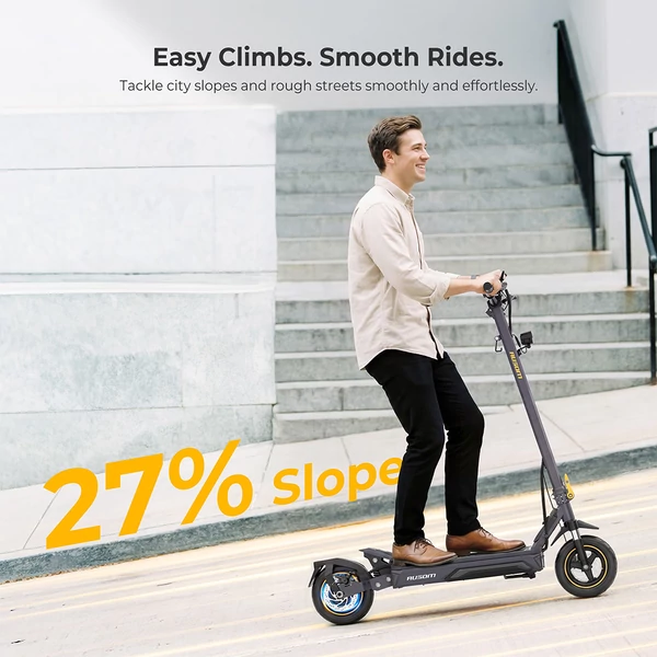 Ausom K20 Pro elektromos roller, 1000W motorral, 48V 18Ah akkumulátorral, 50 km/h végsebességgel és 90 km hatótávval, NFC nyitással