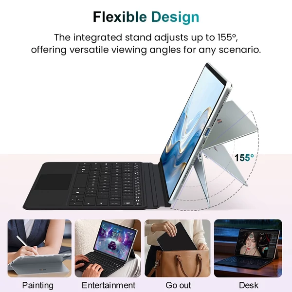 Ultravékony Ninkear S13 2‑in‑1 érintőkijelzős laptop – 13" 2.5K IPS, Intel Core Ultra 5, 16GB RAM, 1TB SSD, WiFi 6, háttérvilágításos billentyűzet