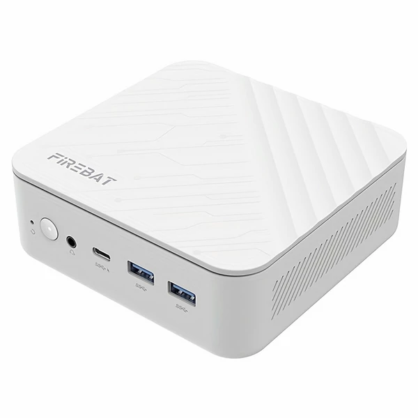 FIREBAT AM02 Mini PC barebone – Ryzen 7 8745HS, RAM/SSD nélkül, 3 kijelzős Type‑C/DP/HDMI, WiFi 6, BT 5.2, 2×USB3.2, 2×USB2.0, 2×2.5G LAN