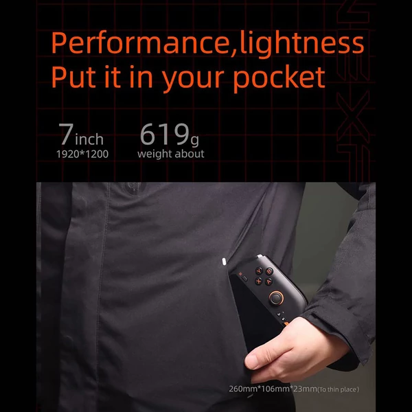 ONE Netbook ONEXPlayer Mini kézikonzol – 7" IPS érintőkijelző, Ryzen 7 5800U, 16GB RAM, 2TB SSD, WiFi 6, BT 5.0