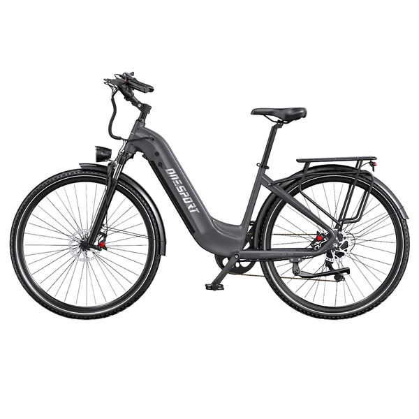 ONESPORT OT05 Pro elektromos kerékpár – 250W motor, 36V 22.5Ah akku, 140 km hatótáv, 25 km/h, hidraulikus fék, első teleszkóp, Shimano 7 sebesség – Ezüst