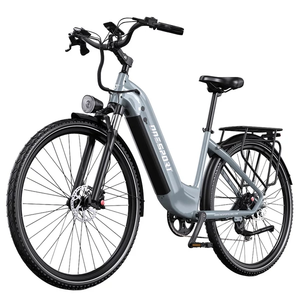 ONESPORT OT05 Pro elektromos kerékpár – 250W motor, 36V 22.5Ah akku, 140 km hatótáv, 25 km/h, hidraulikus fék, első teleszkóp, Shimano 7 sebesség – Szürke