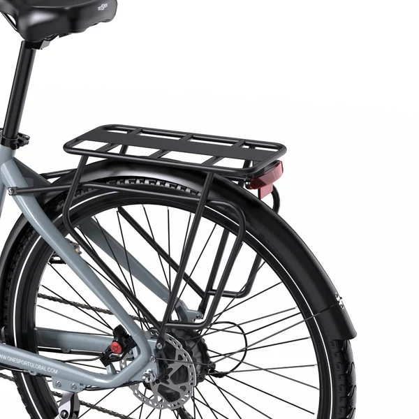 ONESPORT OT05 Pro elektromos kerékpár – 250W motor, 36V 22.5Ah akku, 140 km hatótáv, 25 km/h, hidraulikus fék, első teleszkóp, Shimano 7 sebesség – Szürke