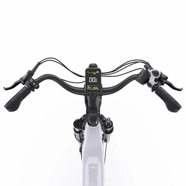 ONESPORT OT05 Pro elektromos kerékpár – 250W motor, 36V 22.5Ah akku, 140 km hatótáv, 25 km/h, hidraulikus fék, első teleszkóp, Shimano 7 sebesség – Fehér