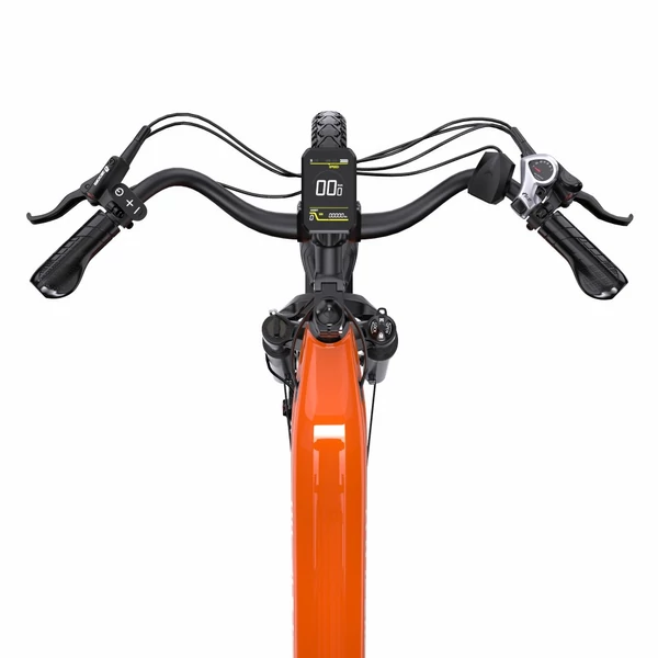 ONESPORT OT05 Pro elektromos kerékpár – 250W motor, 36V 22.5Ah akku, 140 km hatótáv, 25 km/h, hidraulikus fék, első teleszkóp, Shimano 7 sebesség – Narancs