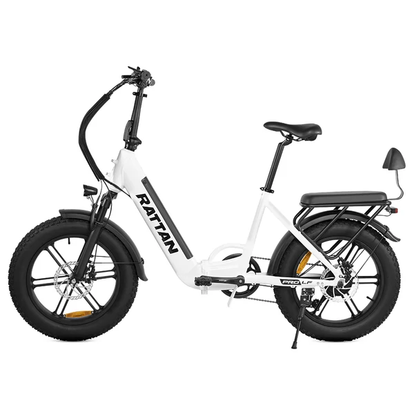 RATTAN LF Pro elektromos kerékpár, 750W motor, 48V 18Ah akku, 25 km/h, 40° emelkedő, 120 km hatótáv, IP65 vízálló – Fehér