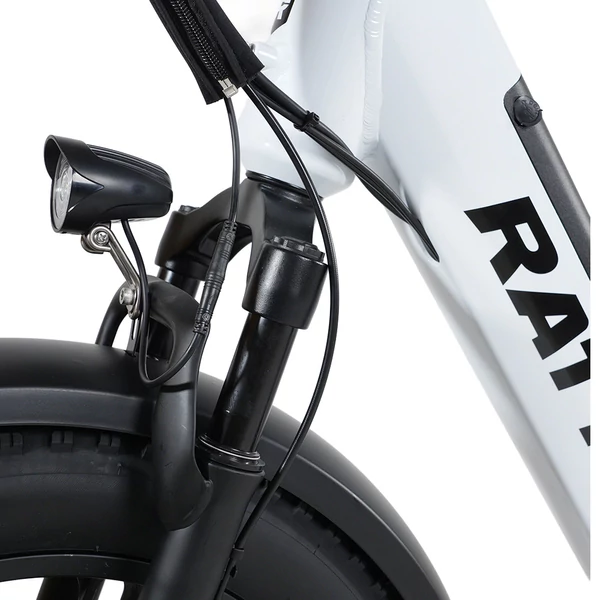 RATTAN LF Pro elektromos kerékpár, 750W motor, 48V 18Ah akku, 25 km/h, 40° emelkedő, 120 km hatótáv, IP65 vízálló – Fehér