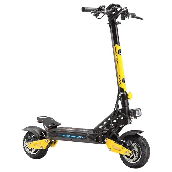 Halo Knight T102 Pro elektromos roller, 2×1200W motor, 52V 28.8Ah akku, 65 km/h, 58 km hatótáv, 10" kerék, hidraulikus fék, dupla rugózás