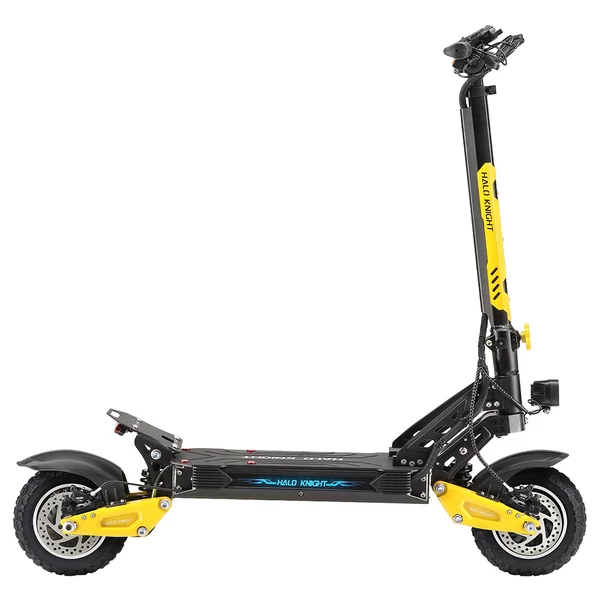 Halo Knight T102 Pro elektromos roller, 2×1200W motor, 52V 28.8Ah akku, 65 km/h, 58 km hatótáv, 10" kerék, hidraulikus fék, dupla rugózás