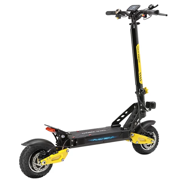 Halo Knight T102 Pro elektromos roller, 2×1200W motor, 52V 28.8Ah akku, 65 km/h, 58 km hatótáv, 10" kerék, hidraulikus fék, dupla rugózás