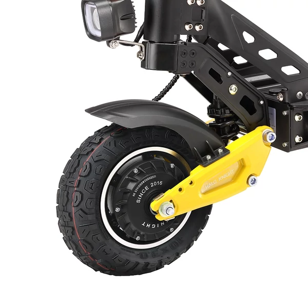 Halo Knight T102 Pro elektromos roller, 2×1200W motor, 52V 28.8Ah akku, 65 km/h, 58 km hatótáv, 10" kerék, hidraulikus fék, dupla rugózás