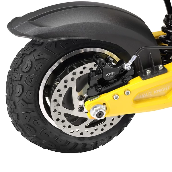 Halo Knight T102 Pro elektromos roller, 2×1200W motor, 52V 28.8Ah akku, 65 km/h, 58 km hatótáv, 10" kerék, hidraulikus fék, dupla rugózás