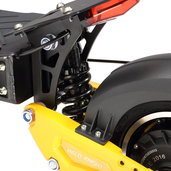 Halo Knight T102 Pro elektromos roller, 2×1200W motor, 52V 28.8Ah akku, 65 km/h, 58 km hatótáv, 10" kerék, hidraulikus fék, dupla rugózás