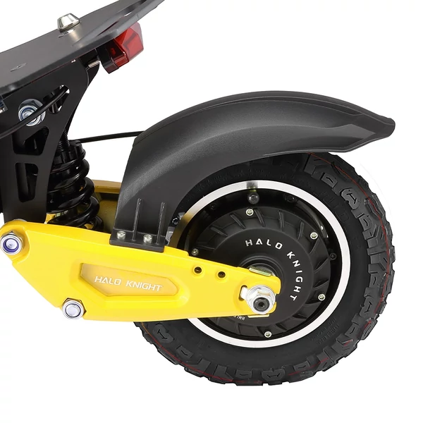 Halo Knight T102 Pro elektromos roller, 2×1200W motor, 52V 28.8Ah akku, 65 km/h, 58 km hatótáv, 10" kerék, hidraulikus fék, dupla rugózás