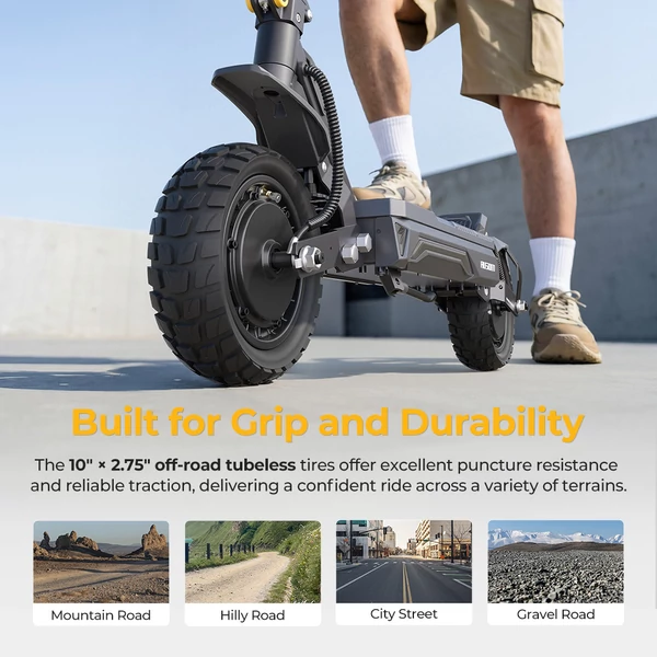 Ausom Gosoul 2 Pro elektromos roller, 2×1000W motorral, 48V 18Ah akkuval, 60 km/h végsebességgel és 90 km hatótávval