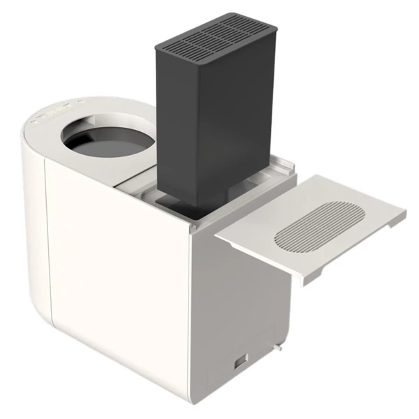 BEECO HQD‑450 okos konyhai komposztáló – AI vezérlés, aktívszén szűrés, automata tisztítás, 4,5L ételhulladék‑újrahasznosító - Tört fehér