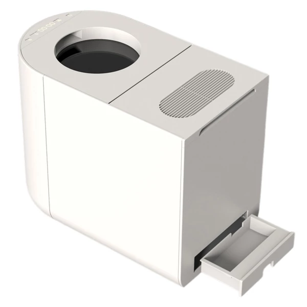 BEECO HQD‑450 okos konyhai komposztáló – AI vezérlés, aktívszén szűrés, automata tisztítás, 4,5L ételhulladék‑újrahasznosító - Tört fehér