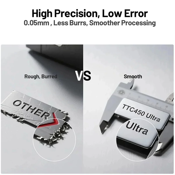 TWO TREES TTC450 Ultra CNC marógép porszívóval – nagy pontosságú fa- és fémmegmunkáláshoz