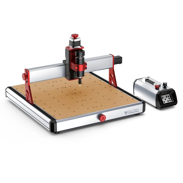 TWO TREES TTC450 Ultra CNC marógép vákuumos elszívóval és forgatómodul készlettel