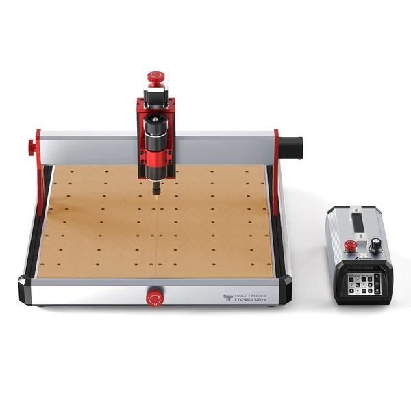 TWO TREES TTC450 Ultra CNC marógép vákuumos elszívóval és forgatómodul készlettel