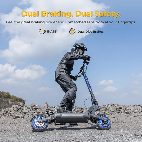 Ausom L2 Max elektromos roller – 1000W motor, 48V 20.8Ah akkumulátor, 50 km/h, 90 km hatótáv, 10" kerék, tárcsafék, lengőkaros felfüggesztés, NFC zár