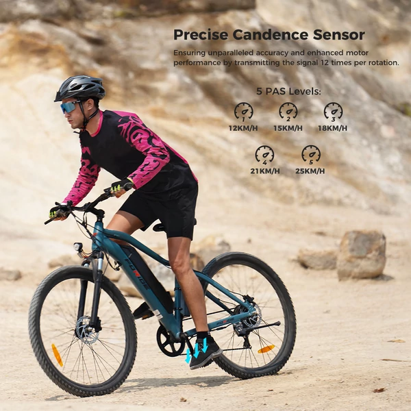 Foride Xtremer 3 elektromos kerékpár, 250W motor, 48V 12Ah akku, 29” gumi, 25 km/h, 120 km hatótáv, hidraulikus fék, rugóvilla, Shimano 7 sebesség
