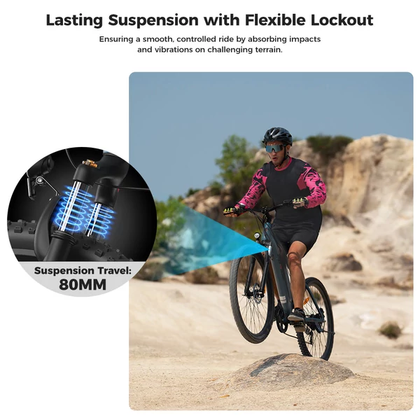 Foride Xtremer 3 elektromos kerékpár, 250W motor, 48V 12Ah akku, 29” gumi, 25 km/h, 120 km hatótáv, hidraulikus fék, rugóvilla, Shimano 7 sebesség