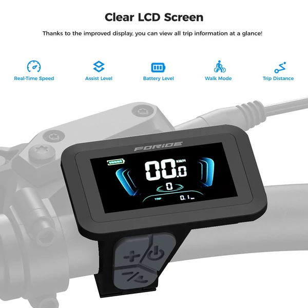 Foride Xtremer 3 elektromos kerékpár, 250W motor, 48V 12Ah akku, 29” gumi, 25 km/h, 120 km hatótáv, hidraulikus fék, rugóvilla, Shimano 7 sebesség