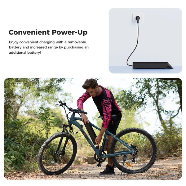 Foride Xtremer 3 elektromos kerékpár, 250W motor, 48V 12Ah akku, 29” gumi, 25 km/h, 120 km hatótáv, hidraulikus fék, rugóvilla, Shimano 7 sebesség